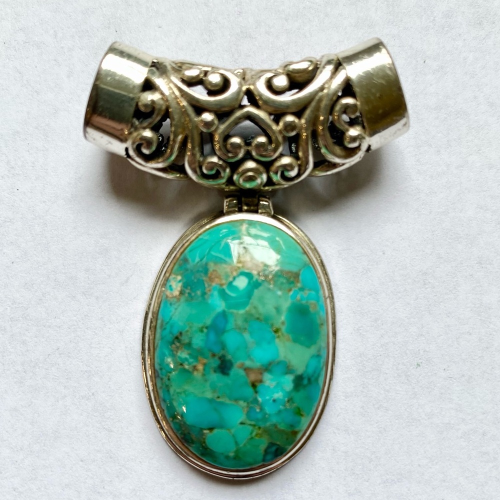 925 Silver and Turquoise Pendant